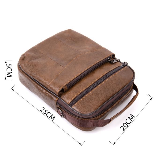 Сумка Vintage Коричневая (20392) изображение 3