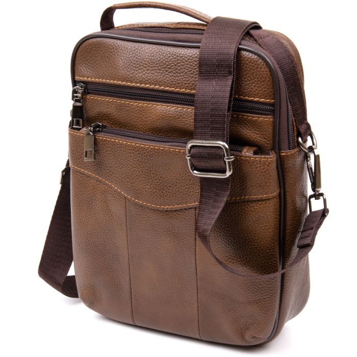 Сумка Vintage Коричневая (20392) изображение 5