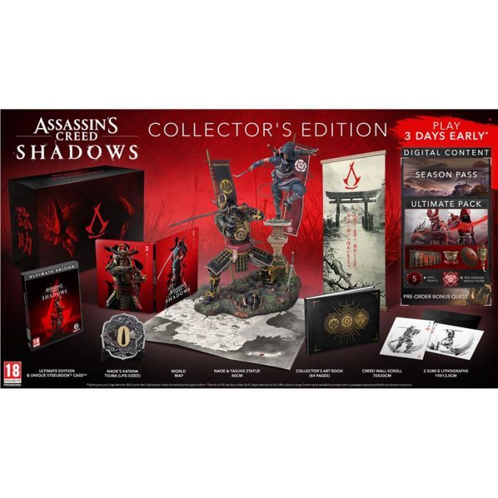 Игра Sony Assassin`s Creed Shadows Collectors Edition, BD диск (3307216294559)