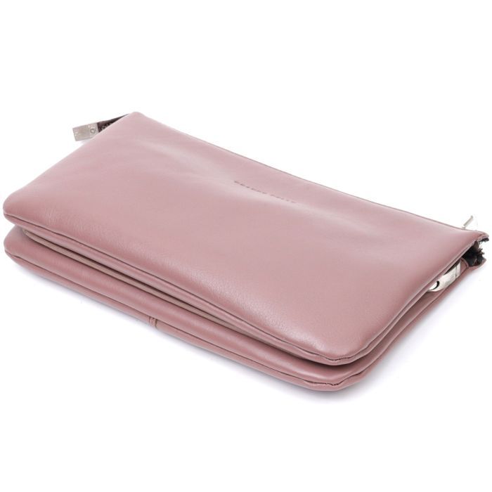 Сумка Grande Pelle Из натуральной кожи Пудровая (11634) изображение 3