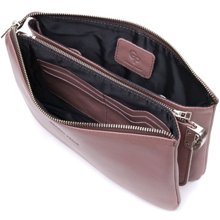 Сумка Grande Pelle Из натуральной кожи Пудровая (11634) изображение 5