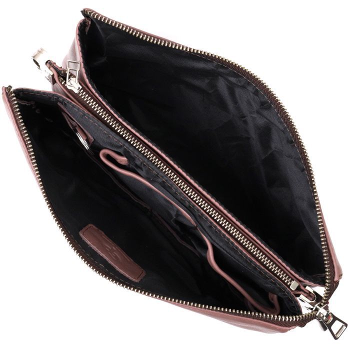 Сумка Grande Pelle Из натуральной кожи Пудровая (11634) изображение 7