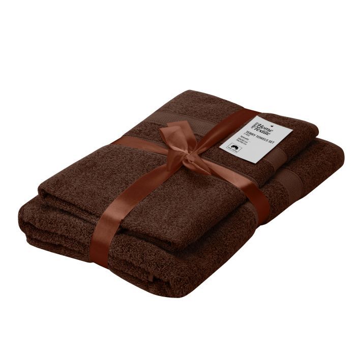 Полотенце Ardesto набор махровых Splendid 50х90 см, 70х140 см, 2шт, 100% хлопок, голубой (ART2359BL)