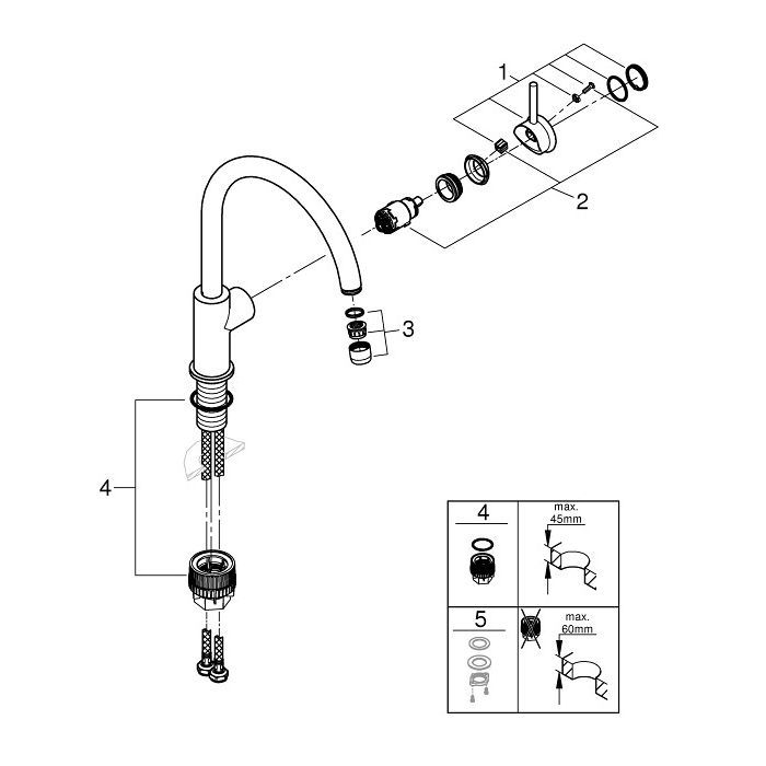 Смеситель Grohe QuickFix 31553001 (CV033070) изображение 2