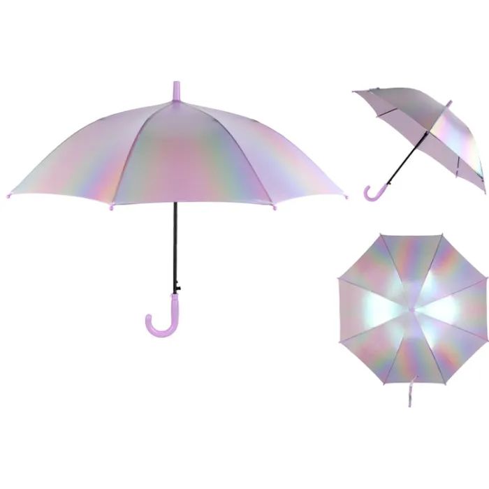 Зонт Kite дитяча 2001-3 рожевий голографік (K24-2001-3)