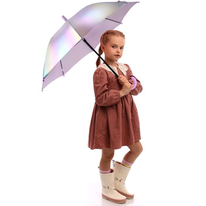 Зонт Kite дитяча 2001-3 рожевий голографік (K24-2001-3) изображение 8
