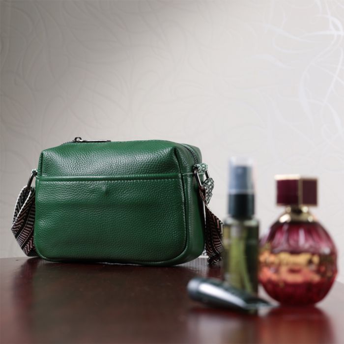 Сумка Vintage Из натуральной кожи Зеленая (22603) изображение 10