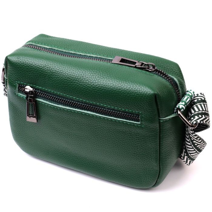 Сумка Vintage Из натуральной кожи Зеленая (22603) изображение 2