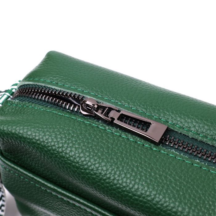 Сумка Vintage Из натуральной кожи Зеленая (22603) изображение 5