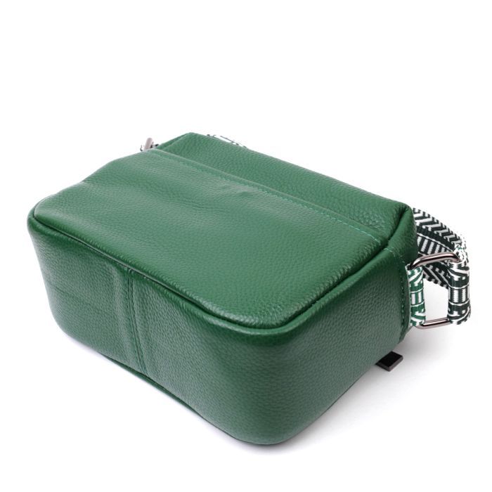 Сумка Vintage Из натуральной кожи Зеленая (22603) изображение 8