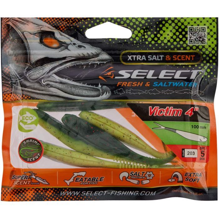 Силікон рибальський Select Victim V-Tail 4" 103 (5 шт/уп) (1870.74.37) зображення 2