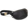 Сумка Grande Pelle Бананка унисекс винтажная Черная (11144) изображение 7