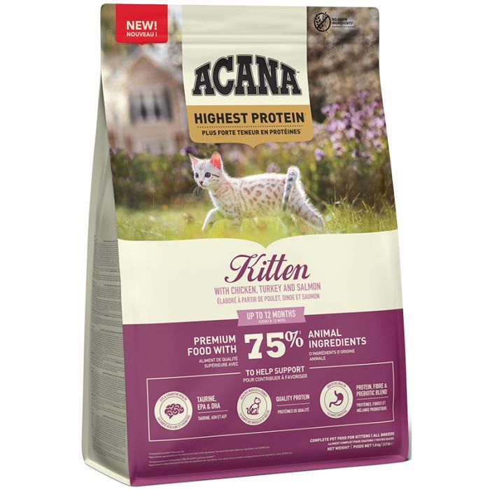 Сухой корм для кошек ACANA Highest Protein Kitten Recipe 1.8 кг (0064992723255) изображение 2