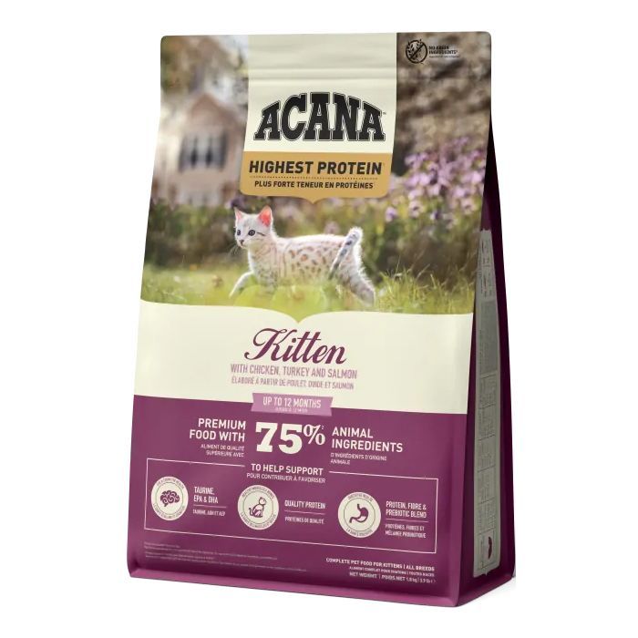 Сухой корм для кошек ACANA Highest Protein Kitten Recipe 1.8 кг (0064992723255) изображение 3