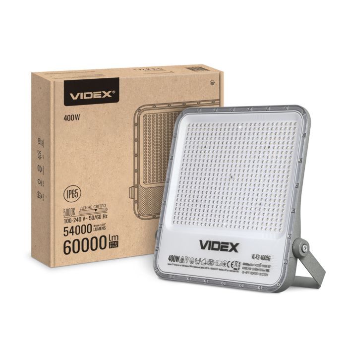 Прожектор Videx LED  PREMIUM F2 400W 5000K 220V (VL-F2-4005G) зображення 7