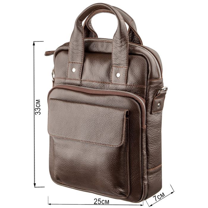 Сумка Shvigel Под А4 Коричневая (11168) изображение 3