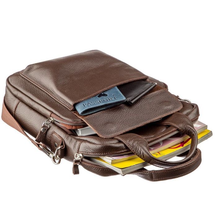 Сумка Shvigel Под А4 Коричневая (11168) изображение 6