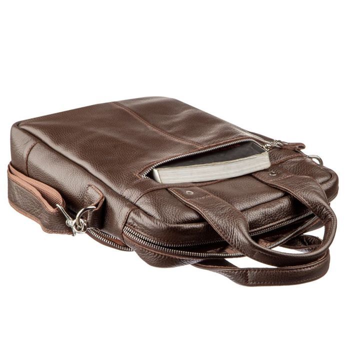 Сумка Shvigel Под А4 Коричневая (11168) изображение 8