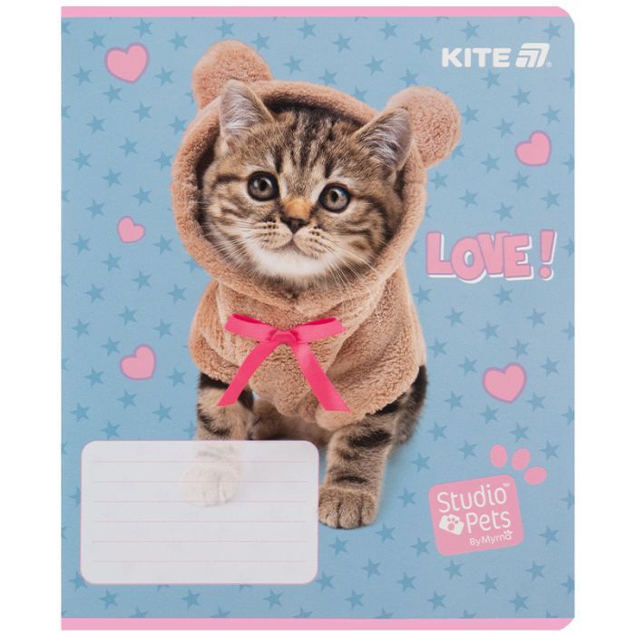Зошит Kite Studio Pets, 12 аркушів, лінія (SP25-234) зображення 6