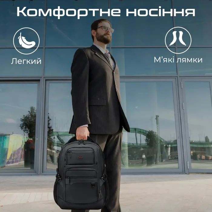 Рюкзак для ноутбука Promate 15.6" ElitePack-Lite Black (elitepack-lite) зображення 6