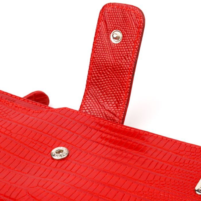 Гаманець Canpellini З натуральної шкіри Бордовий (21645) зображення 5