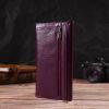 Портмоне Canpellini З натуральної шкіри флотар Бузкове (21693) зображення 9