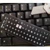 Наклейка на клавиатуру BestKey миниатюрная непрозрачная черная, 56, белый (BKm4WHI/045) изображение 2