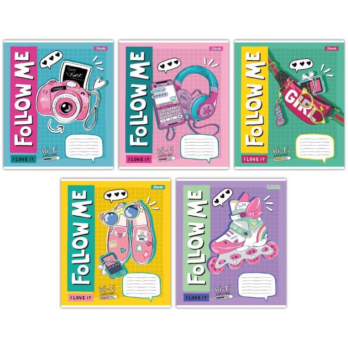 Тетрадь 1 вересня Follow me А5 18 листов клетка (767237)