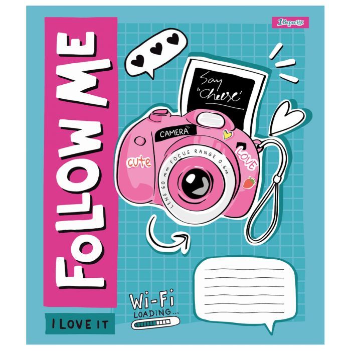 Тетрадь 1 вересня Follow me А5 18 листов клетка (767237) изображение 2