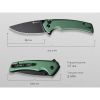 Ніж Sencut Serene, Green Aluminum, Darkwash (S21022B-5) зображення 11
