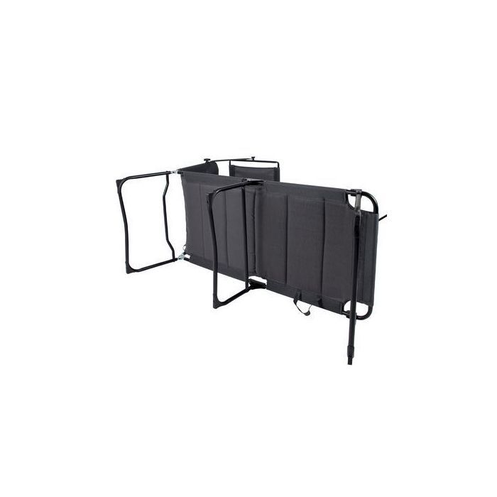 Раскладушка Bo-Camp Sun Lounger With Sunscreen 5 Positions Grey (1304492) (DAS303260) изображение 2