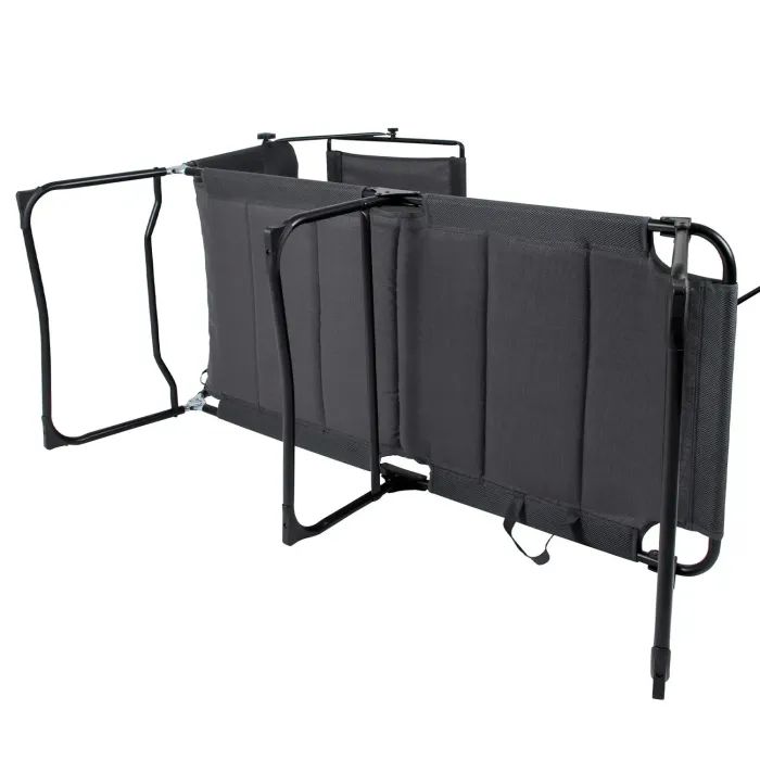 Раскладушка Bo-Camp Sun Lounger With Sunscreen 5 Positions Grey (1304492) (DAS303260) изображение 2