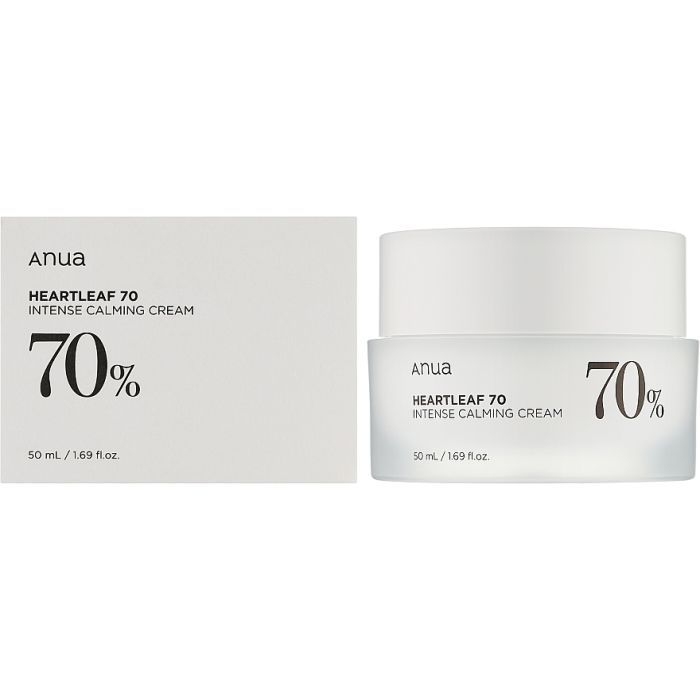 Крем для обличчя Anua Heartleaf 70% Intense Calming Cream Заспокійливий 50 мл (8809640730696) зображення 2