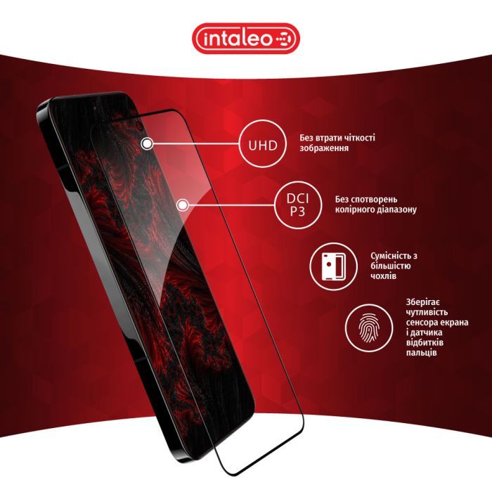 Скло захисне Intaleo Full Glue Xiaomi 13 Black (1283126559327) зображення 4