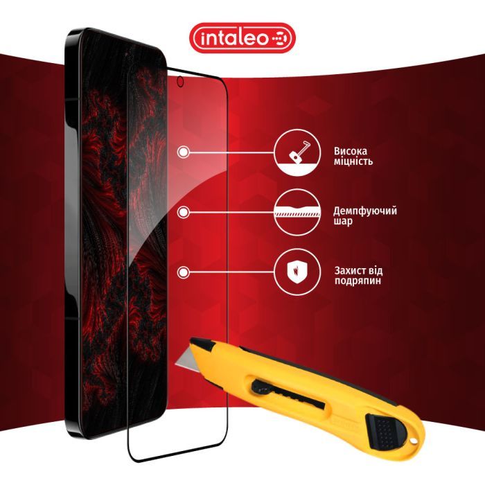 Скло захисне Intaleo Full Glue Xiaomi 13 Black (1283126559327) зображення 5