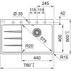 Мойка кухонная Franke Centro CNG 611-78 TL (114.0630.477) изображение 2