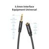 Кабель мультимедийный 3.5mm M to 3.5mm F 1.0m black Vention (BHBBF) изображение 11
