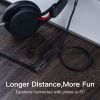 Кабель мультимедийный 3.5mm M to 3.5mm F 1.0m black Vention (BHBBF) изображение 7