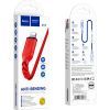 Дата кабель USB 2.0 AM to Lightning 1.0m 2.4A nylon X59 red HOCO (6931474744876) изображение 3