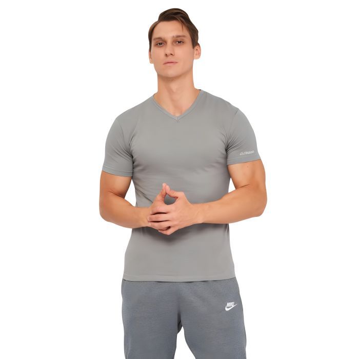 Футболка Kappa T-shirt Mezza Manica Scollo V K1311 BluNavy темно-синій M (8052394814062)