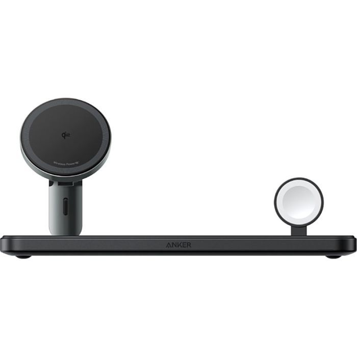 Зарядное устройство Anker MagGo Wireless Charging Station 15W 3-in-1 Pad Black (B25M1311) изображение 2