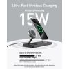 Зарядний пристрій Anker MagGo Wireless Charging Station 15W 3-in-1 Pad Black (B25M1311) зображення 3