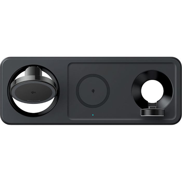Зарядное устройство Anker MagGo Wireless Charging Station 15W 3-in-1 Pad Black (B25M1311) изображение 4