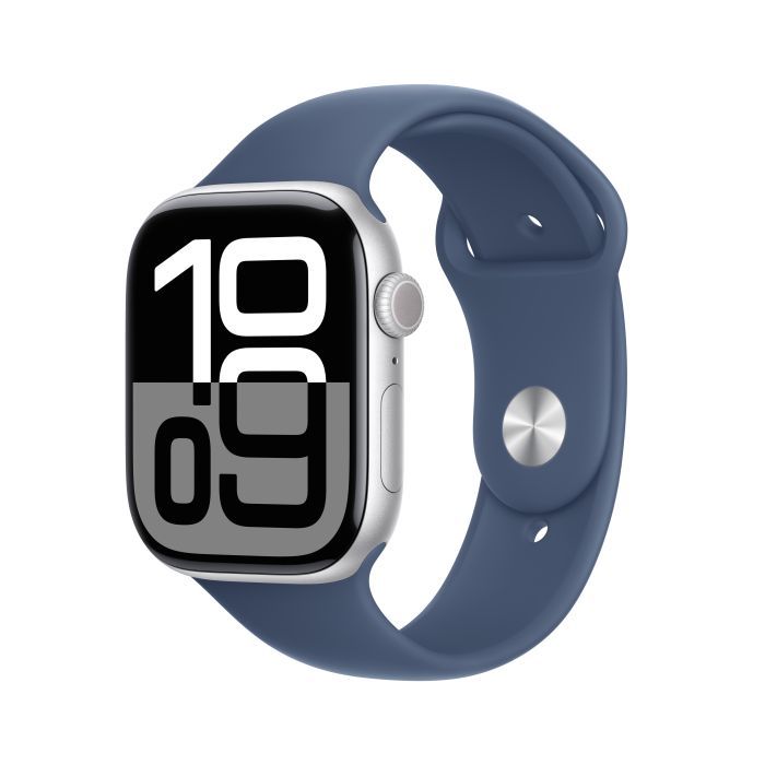 Смарт-часы Apple Watch Series 10 GPS + Cellular 42mm Jet Black Aluminium Case with Black Sport Band - M/L (MWX73QH/A)