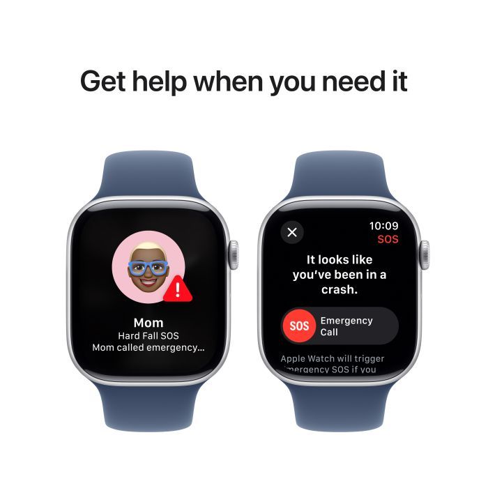 Смарт-часы Apple Watch Series 10 GPS + Cellular 42mm Jet Black Aluminium Case with Black Sport Band - M/L (MWX73QH/A) изображение 6