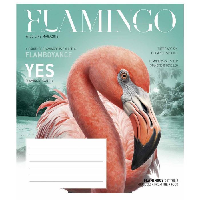 Тетрадь Школярик Fauna magazine 12 листов линия (012-3428L)