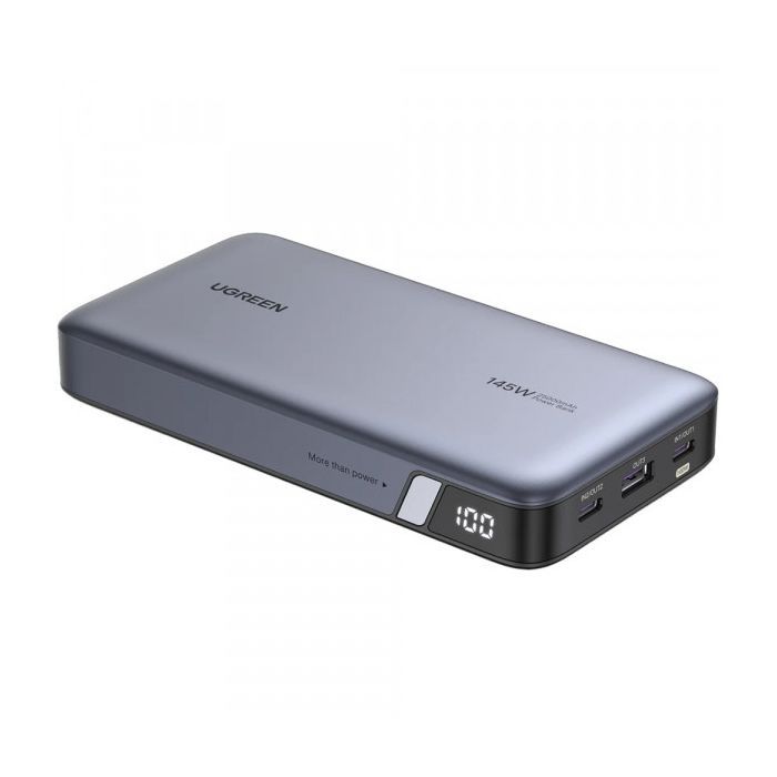 Батарея универсальная Ugreen 25000mAh 145W PD/3.0, QC/3.0, наскр. живл. 65Вт (PB205) (90597A)