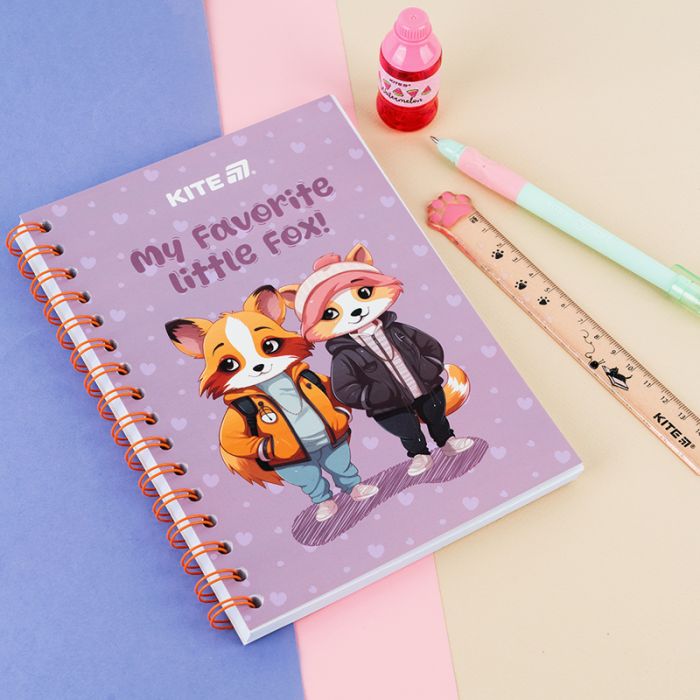 Блокнот Kite на спирали A5 Cute 4, 80 листов, клетка (K25-1911-4) изображение 5