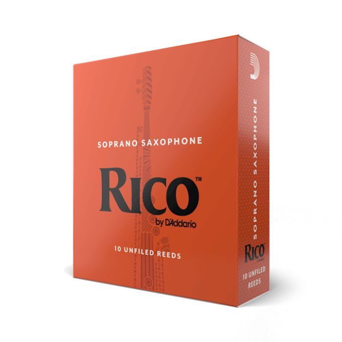 Трость для саксофона D'Addario Rico - Soprano Sax #2.5 - 10 Pack (RIA1025)