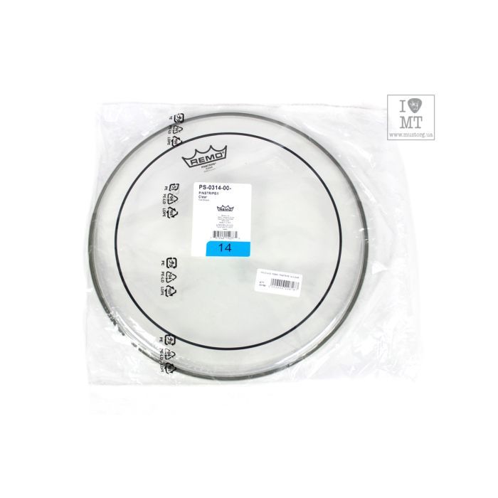 Пластик для барабана Remo Pinstripe 14" Clear (22158) зображення 3